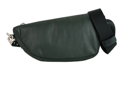 Shield Crossbody, Leather, Green, MII, DB,